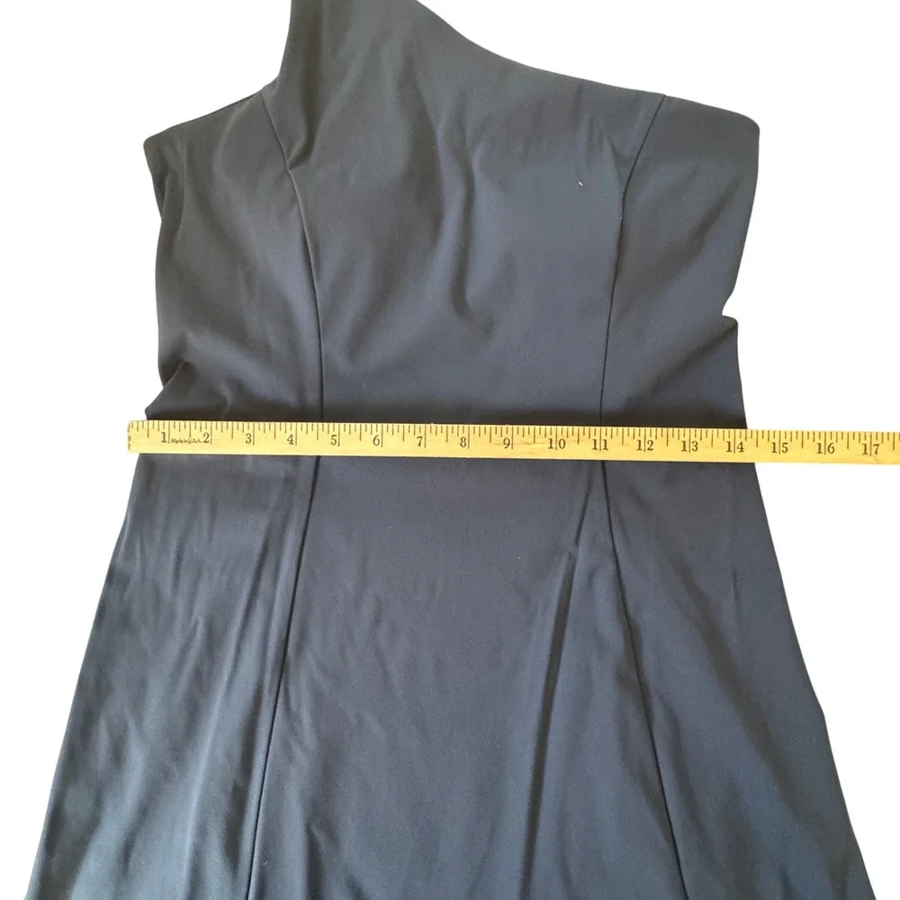Outdoor Voices One Shoulder Dress Navy Blue Nylon Spandex Mini Sporty Small S